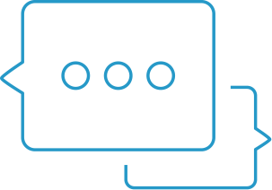 Text message bubbles logo